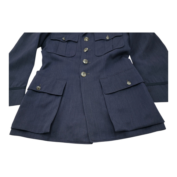 Vintage Siebler Custom Luxury Tailored Military Jacket Mens Medium 1951 USA Blue - Picture 10 of 16